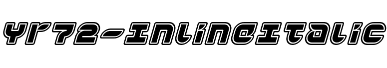 Yr72-InlineItalic font preview