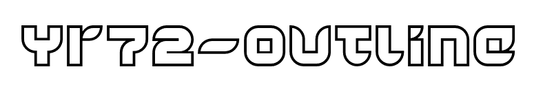 Yr72-Outline font preview