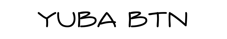 Yuba BTN font preview