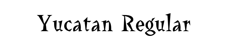 Yucatan Regular font preview