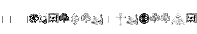 YY Norseman Dingbats font preview