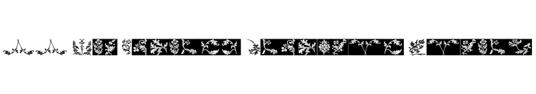 YY Old English Dingbats Italic font preview