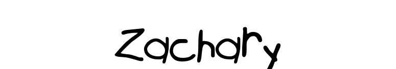 Zachary font preview