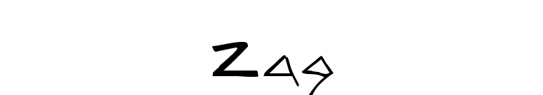 Zag font preview