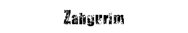 Zahgurim font preview