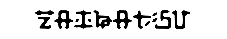 Zaibatsu font preview