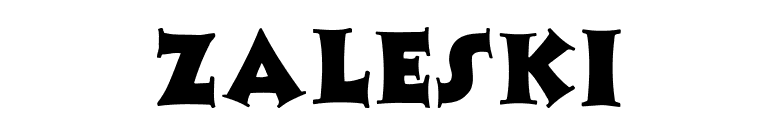 Zaleski font preview