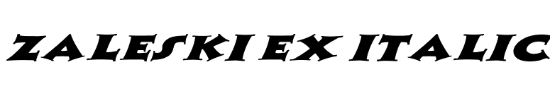 Zaleski Ex Italic font preview
