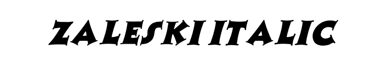 Zaleski Italic font preview