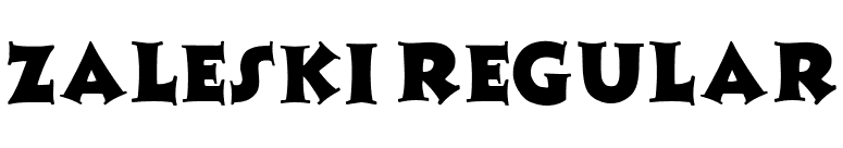 Zaleski Regular font preview