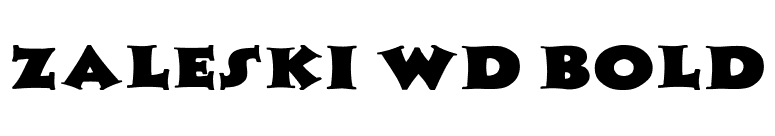 Zaleski Wd Bold font preview
