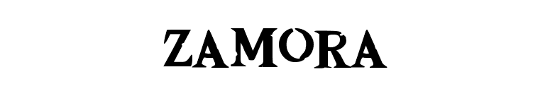 Zamora font preview