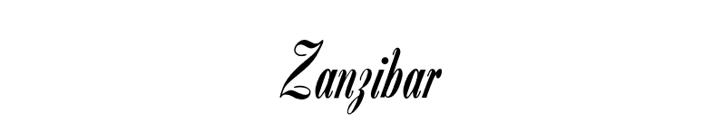 Zanzibar font preview