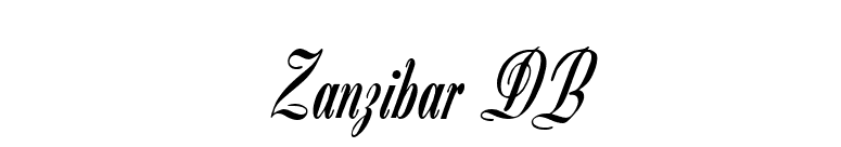 Zanzibar DB font preview