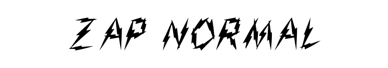 Zap Normal font preview