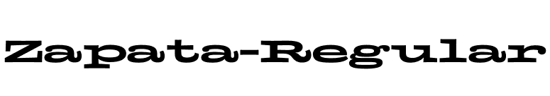 Zapata-Regular font preview