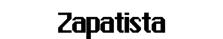 Zapatista font preview