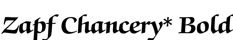 Zapf Chancery* Bold font preview