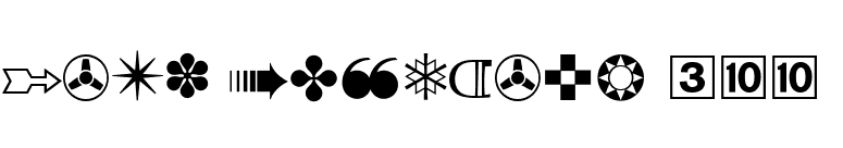 Zapf Dingbats 300* font preview