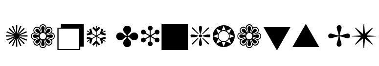 Zapf Dingbats BT font preview