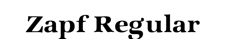 Zapf Regular font preview