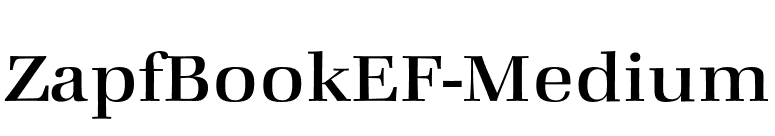 ZapfBookEF-Medium font preview