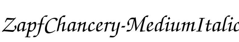 ZapfChancery-MediumItalic font preview