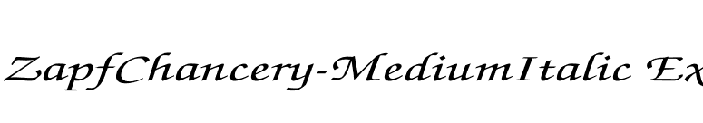 ZapfChancery-MediumItalic Ex font preview