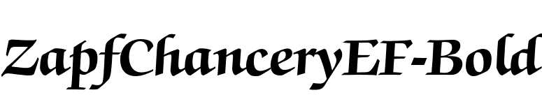 ZapfChanceryEF-Bold font preview