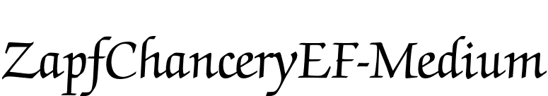 ZapfChanceryEF-Medium font preview