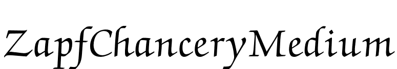 ZapfChanceryMedium font preview