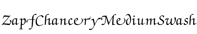 ZapfChanceryMediumSwash font preview