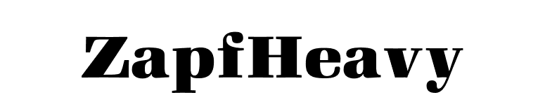 ZapfHeavy font preview