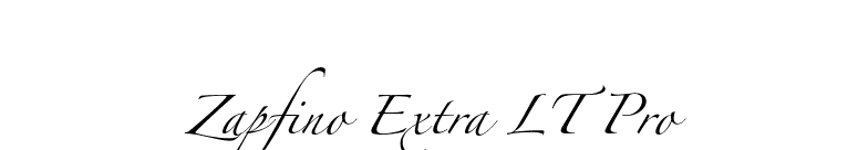 Zapfino Extra LT Pro font preview