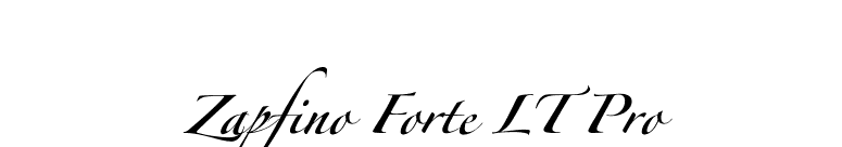 Zapfino Forte LT Pro font preview