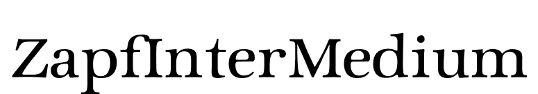 ZapfInterMedium font preview