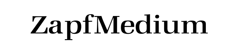 ZapfMedium font preview