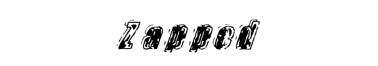 Zapped font preview