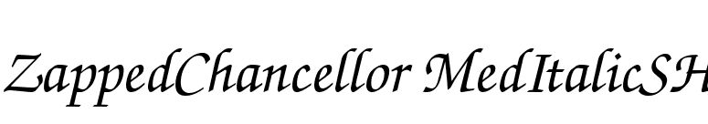 ZappedChancellor MedItalicSH font preview