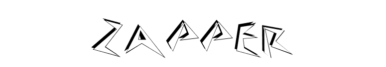 Zapper font preview