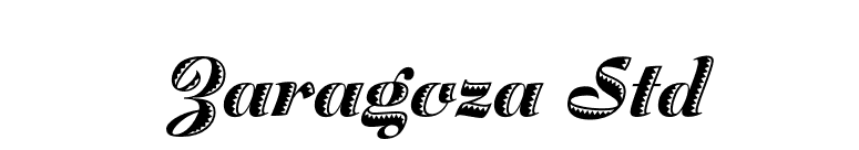 Zaragoza Std font preview
