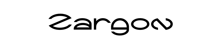 Zargon font preview
