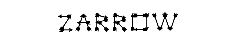 Zarrow font preview
