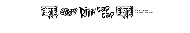Zartz! font preview