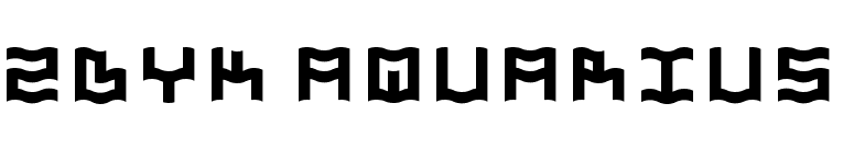 Zdyk Aquarius font preview
