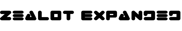 Zealot Expanded font preview