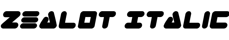 Zealot Italic font preview