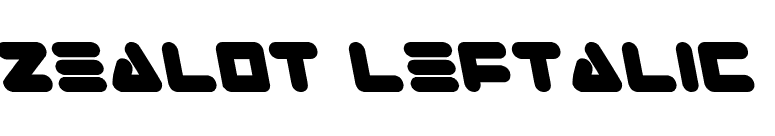 Zealot Leftalic font preview