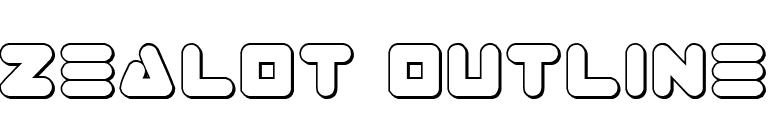 Zealot Outline font preview