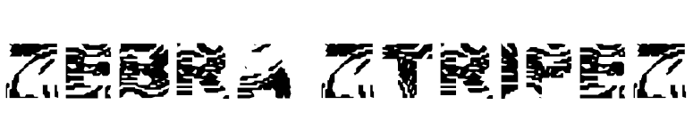 Zebra Ztripez font preview